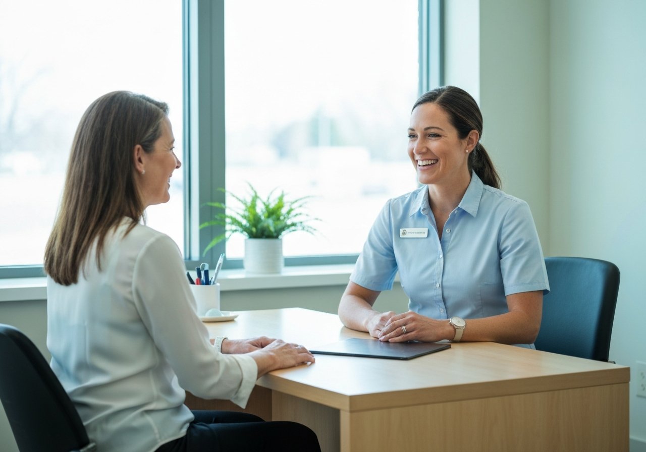 The Dental Sedation Ottawa team reviewing cosmetic treatment results