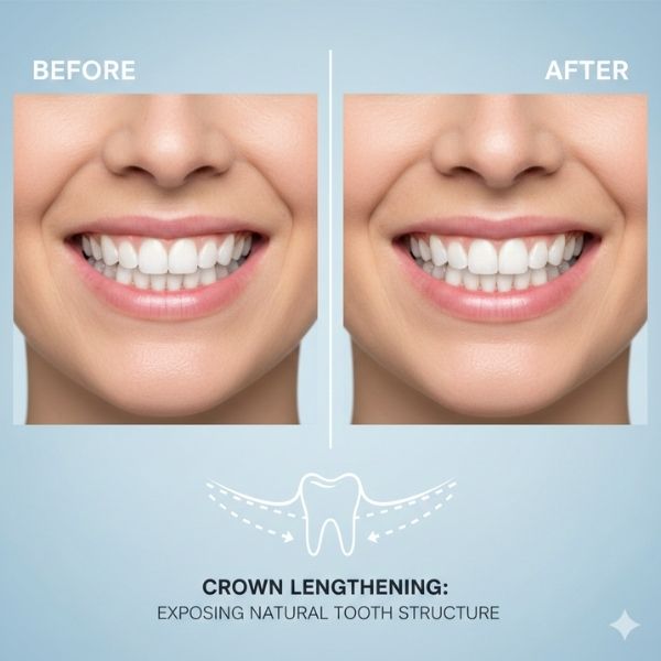 Crown lengthening procedure