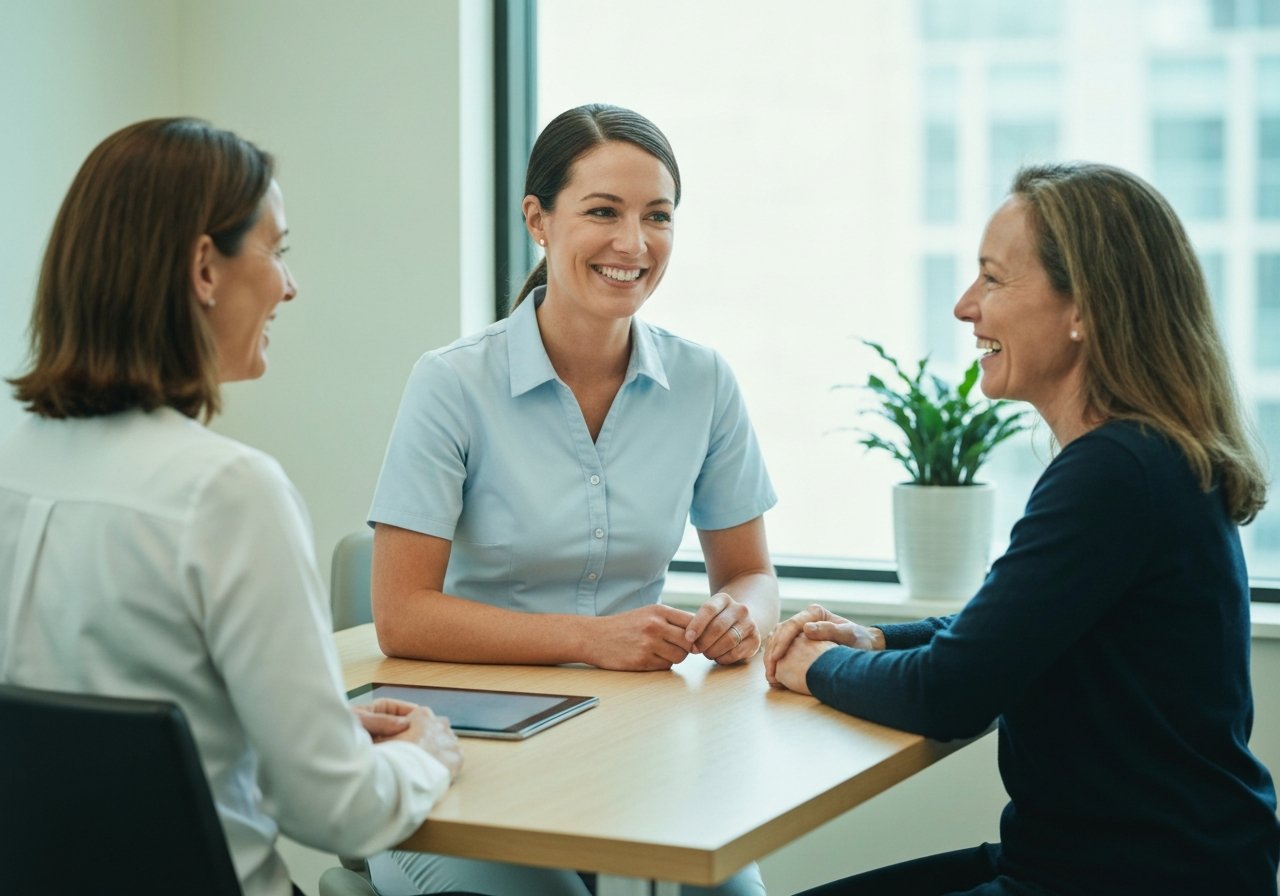 Caring dental team with family at Dental Sedation Ottawa