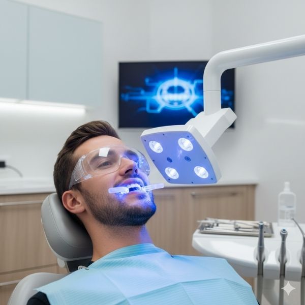 Professional in-office teeth whitening at Dental Sedation Ottawa