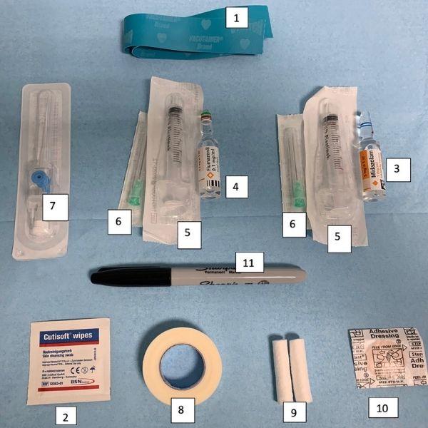 IV sedation being administered for deep dental relaxation