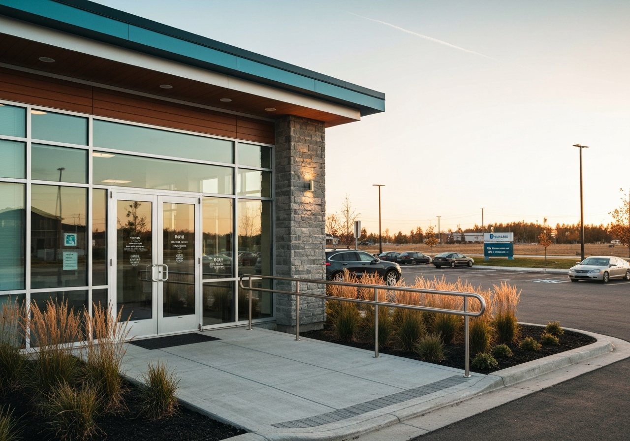 Exterior and entrance of the Dental Sedation Ottawa clinic on Montréal Road